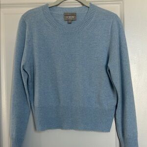 J. Crew Cashmere shrunken crewneck sweater - Light Blue